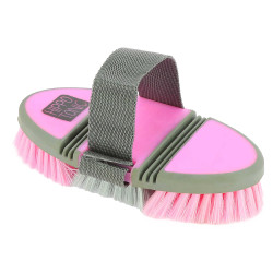 Nylonbürste Hippotonic Softgrip flexibel Grau / Rosa Nylonbürste Hippotonic Softgrip flexibel Grau / Rosa