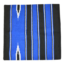 Westride Navajo Teppich Baumwolle/Acryl Schwarz / Königsblau / Weiß