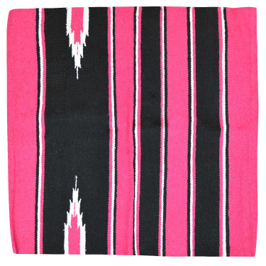 Westride Navajo Teppich Baumwolle/Acryl Rosa / Schwarz / Weiß