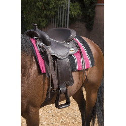 Westride Navajo Teppich Baumwolle/Acryl Rosa / Schwarz / Weiß