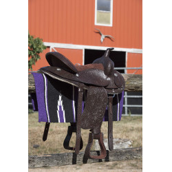 Westride Navajo Teppich Baumwolle/Acryl Violett / Schwarz / Weiß Lila