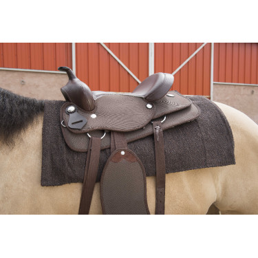 Westride Navajo Teppich Baumwolle/Acryl einfarbig Braun