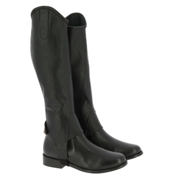 Mini-Chaps Norton Stretch genarbt Schwarz