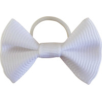 Flechtknoten Equithème aus Stoff, 20 Stück Weiß Wei&szlig;