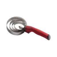 Runde Metallstriegel Soft-Griff Rot