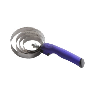 Runde Metallstriegel Soft-Griff Violett Lila Runde Metallstriegel Soft-Griff Violett Lila