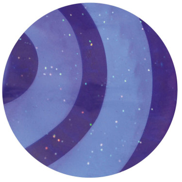 Glitzernde ovale Gummikardätsche für Kinder Violett Lila Glitzernde ovale Gummikardätsche für Kinder Violett Lila