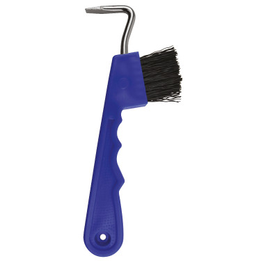 Hufkratzer mit Bürste Blau