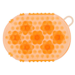 Doppelseitiger Striegel- und Massagehandschuh Orange Doppelseitiger Striegel- und Massagehandschuh Orange