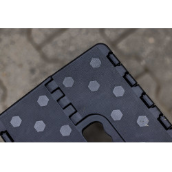 Klappbarer Tritthocker Hippo-Tonic Schwarz / Grau