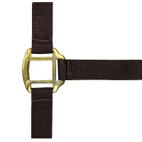 Nylonhalfter mit Leder unterlegt Norton Braun