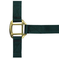 Nylonhalfter mit Leder unterlegt Norton Dunkelgrün Gr&uuml;n