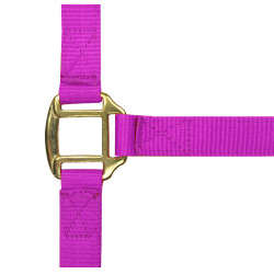 Nylonhalfter mit Leder unterlegt Norton Fuchsie Rosa