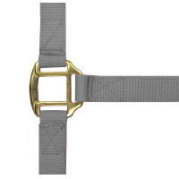 Nylonhalfter mit Leder unterlegt Norton Hellgrau