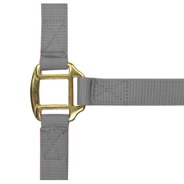 Nylonhalfter mit Leder unterlegt Norton Hellgrau Nylonhalfter mit Leder unterlegt Norton Hellgrau