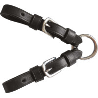 Pelham-Kandaren Riding World mit Ringen Schwarz