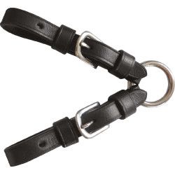 Pelham-Kandaren Riding World mit Ringen Schwarz