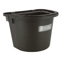 Tür-Futterkrippe Hippo-Tonic mit Griff Schwarz