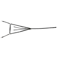 Brustblatt Riding World Schwarz