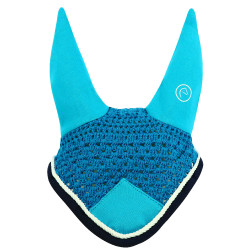 Fliegenhaube Equithème Polyfun Türkis / Marine Blau Fliegenhaube Equithème Polyfun Türkis / Marine Blau