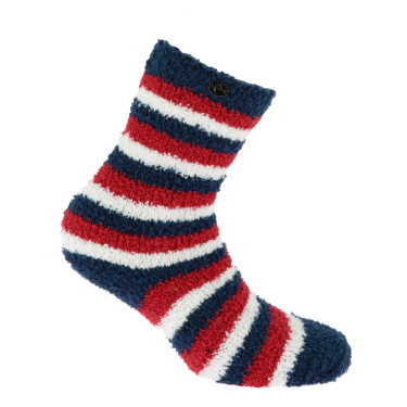 Equithème Chenille Socken Marine / Rot / Weiß Blau