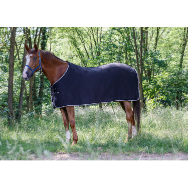 Fleecehemd Riding World Schwarz / Grau