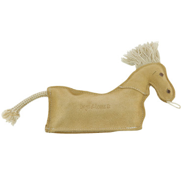 Lederpferd Diego & Louna für Hunde Natürlich Braun
