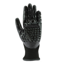 Hippo-Tonic Fellwechsel-Striegelhandschuh Schwarz