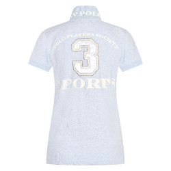 Polo Favouritas EQ HV Polo Wolkenmelange Blau Polo Favouritas EQ HV Polo Wolkenmelange Blau