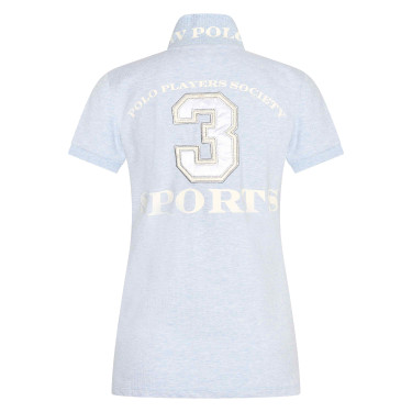 Polo Favouritas EQ HV Polo Wolkenmelange Blau Polo Favouritas EQ HV Polo Wolkenmelange Blau