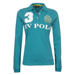 Langarm-Polo Favouritas EQ HV Polo Blauer See Langarm-Polo Favouritas EQ HV Polo Blauer See