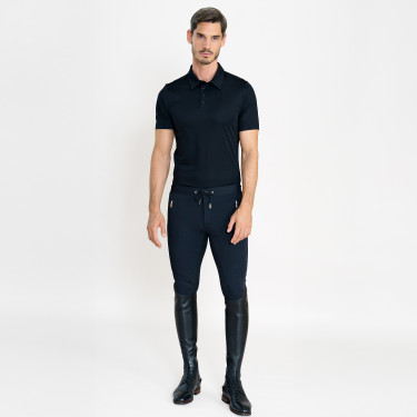 Euro-Star Athleisuremen FullGrip Reithose Herren Schwarz