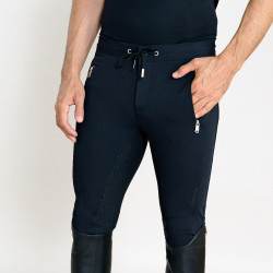 Euro-Star Athleisuremen FullGrip Reithose Herren Schwarz