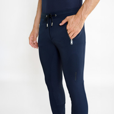 Euro-Star Athleisuremen FullGrip Reithose Herren Marineblau