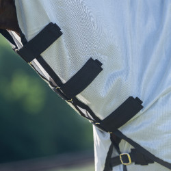 Fliegendecke mit abnehmbarem Halsteil Imperial Riding Reese Silbergrau