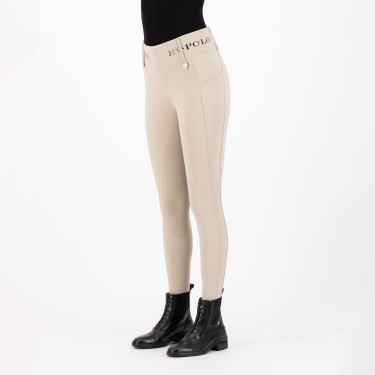 Reitleggings HV Polo Favourite Highwaist FullGrip Walnussbaum Beige
