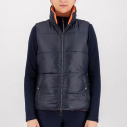 Ärmellose Wende-Daunenweste HV Polo Claire Ingwer Orange