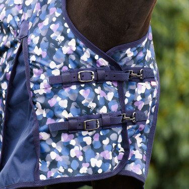 Paddock-Decke Imperial Riding Pandora 0gr Lovefetti dunkel Motive