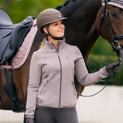 Damen-Cardigan Imperial Riding Sporty Air Holzkohle Grau