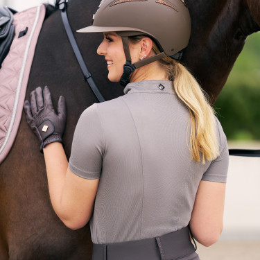 Poloshirt mit kurzen Ärmeln Imperial Riding Marla Damen Holzkohle Grau