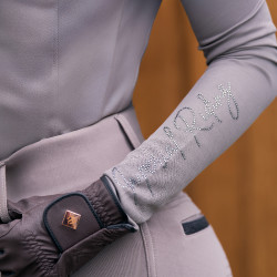 Langarm-Poloshirt Imperial Riding Parla Damen Holzkohle Grau
