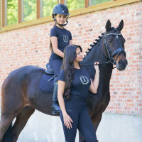 T-Shirt mit kurzen Ärmeln Imperial Riding Hally Damen Schwarz T-Shirt mit kurzen Ärmeln Imperial Riding Hally Damen Schwarz