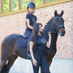 T-Shirt mit kurzen Ärmeln Imperial Riding Hally Damen Schwarz T-Shirt mit kurzen Ärmeln Imperial Riding Hally Damen Schwarz