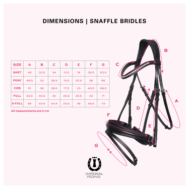 Trense mit englischem Reithalfter Imperial Riding