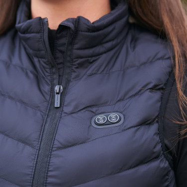 Ärmellose beheizbare Daunenweste Imperial Riding Schwarz