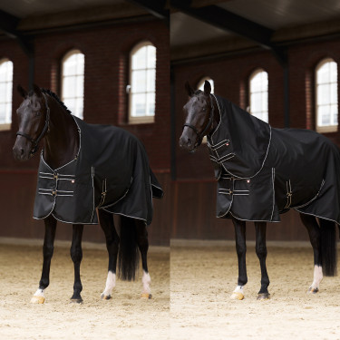 Imperial Riding Paddockdecke Basic mit abnehmbarem Halsteil 200 g Schwarz