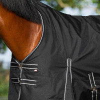 Paddockdecke Imperial Riding Basic mit hohem Halsteil 200 g Schwarz