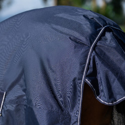 Paddockdecke Imperial Riding Basic mit hohem Fleecenackenteil Marine Marineblau