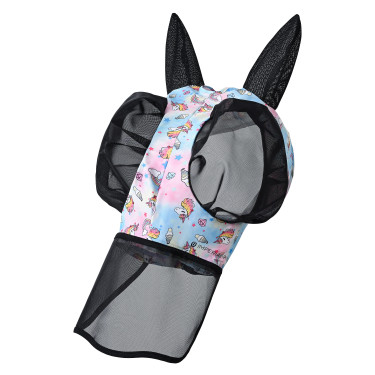 Fliegenmaske mit Nase Imperial Riding Trail ride Einhorn Motive