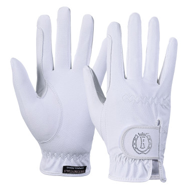 Handschuhe Crystal Imperial Riding Essentials Weiß Wei&szlig;